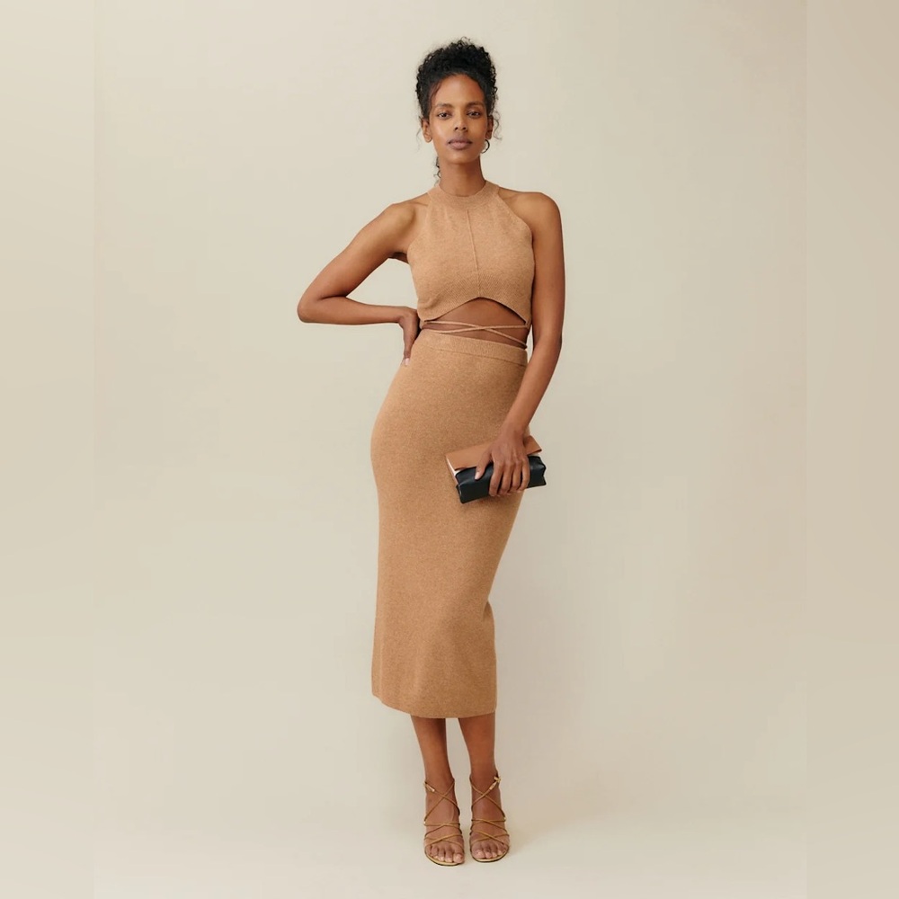 Reformation Renato Skirt, 100% Cashmere, M